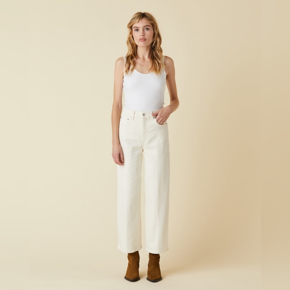 NWOT LE JEAN High Rise Juliette Wide Leg - Picture 2 of 7